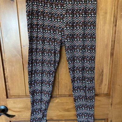 BOBBIE & BROOKS Women Leggings Workout Yoga High Rise Geometric Size XL